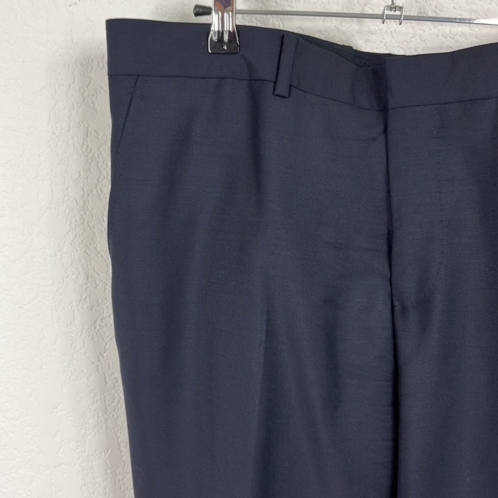 HERMES Mohair Wool Flat Front Seamed Trousers Pants Sz 46
